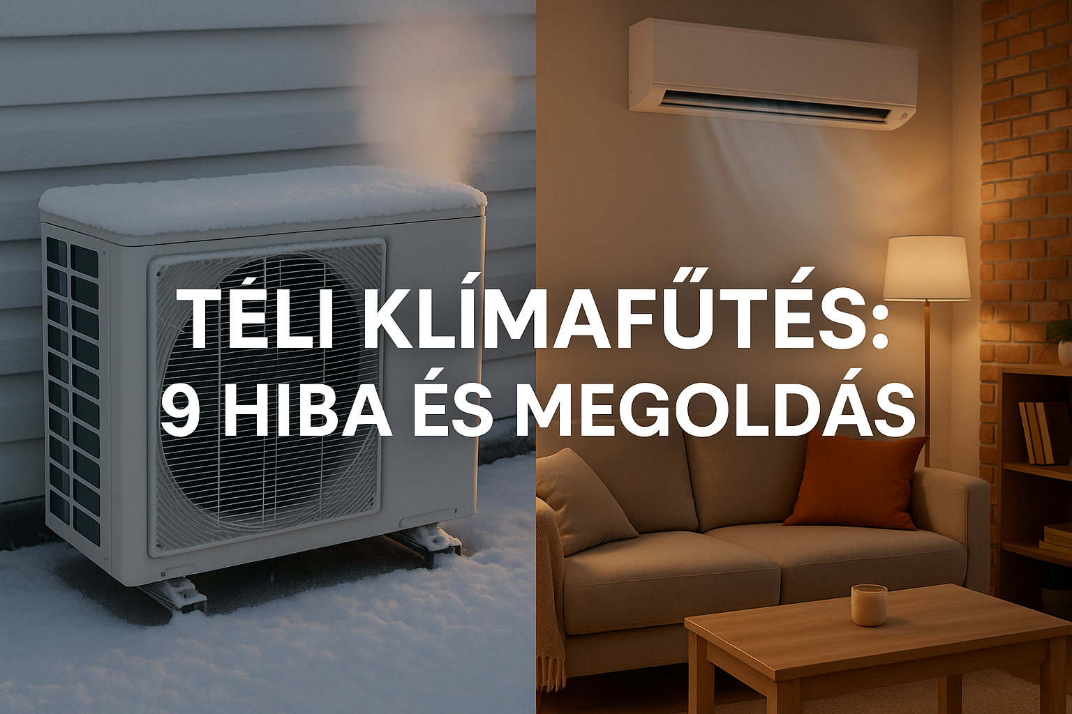 Téli klíma-használat: 9 gyakori hiba, amitől többet fogyaszt a hőszivattyús klímád (és hogyan kerüld el)